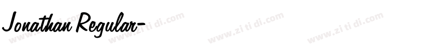 Jonathan Regular字体转换